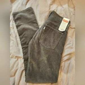 Levi's 511 Skinny Sage Green corduroys NWT